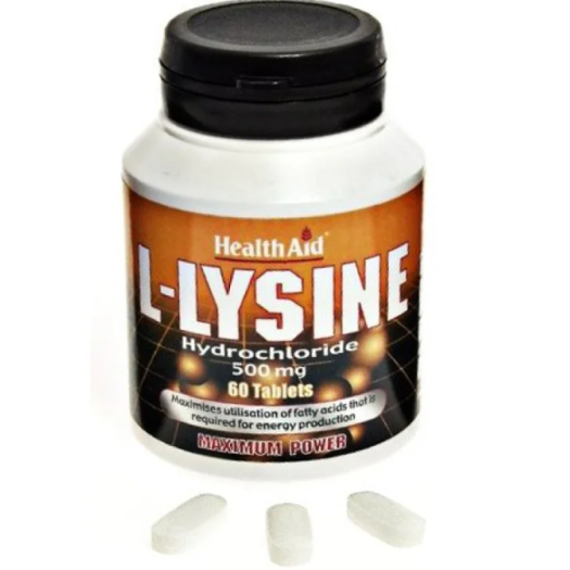 Health Aid L-lysine 500mg, 60tabs