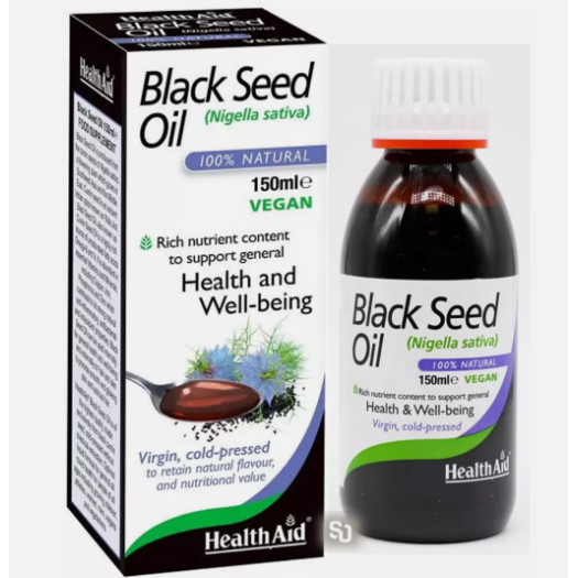 HealthAid BLACK SEED OIL 100% Natural (Vegan) 150ml