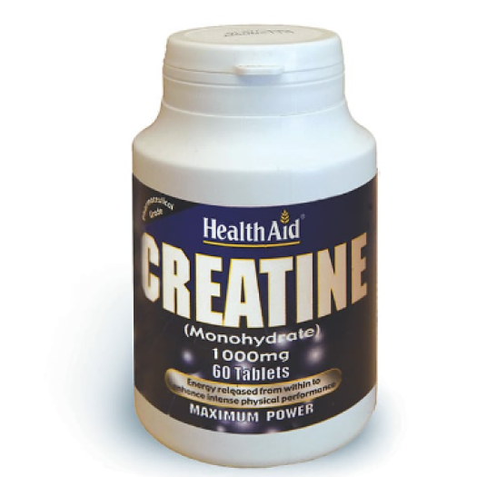 Health Aid Creatine Monohydrate 1000mg, 60tabs