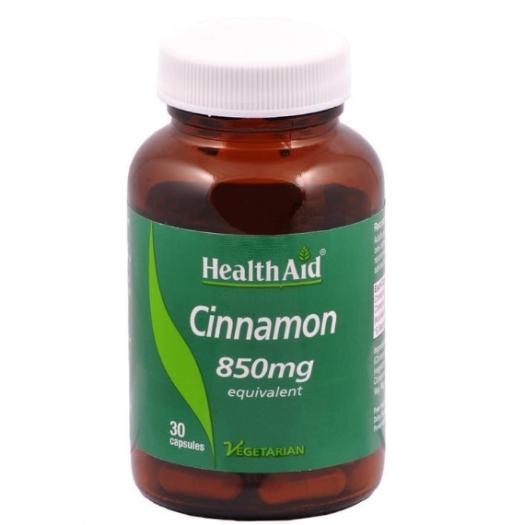 Health Aid Cinnamon 850mg, 30caps