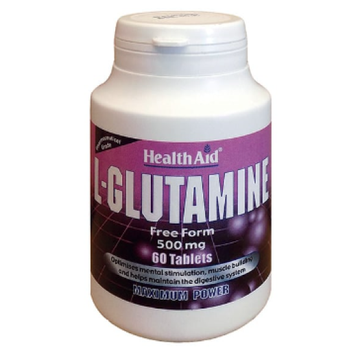 Health Aid L-Glutamine 500mg, 60tabs