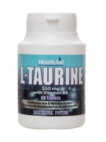 Health Aid L-Taurine 550mg with Vitamin B6, 60 tablets