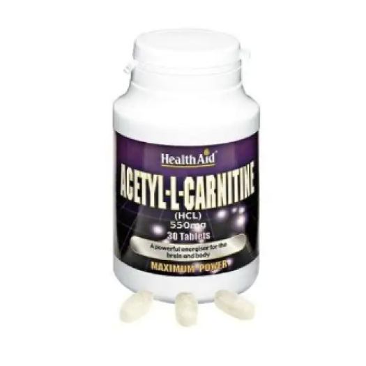 Health Aid  Acetyl L-carnitine 550mg, 30 tablets