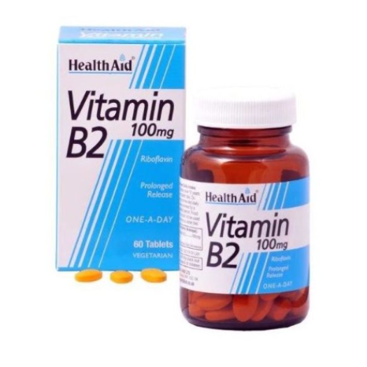 Health Aid Vitamin B2 Riboflavin One a Day, 60tabs