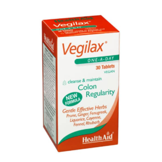 Health Aid VEGILAX COLON REGULARITY, 30TABS