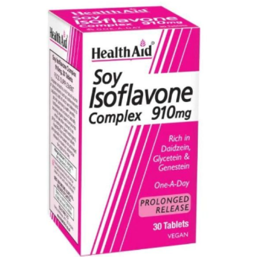 Health Aid Soy Isoflavones Complex 910 mg, 30tabs