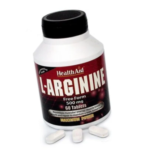 Health Aid L-arginine 500mg, 60 tablets