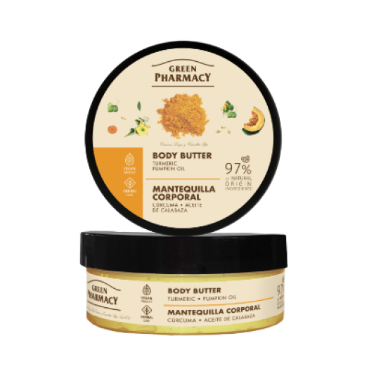 Green Pharmacy Body butter, turmeric and pumpkin oil, 200ml