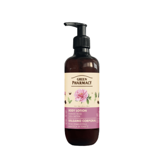 Green Pharmacy Body lotion, damask rose and shea butter, 400ml