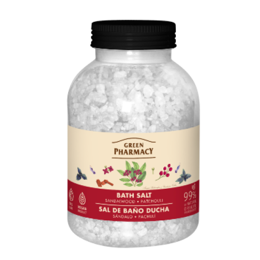 Green Pharmacy Bath salt, sandalwood and patchouli, 1000gr