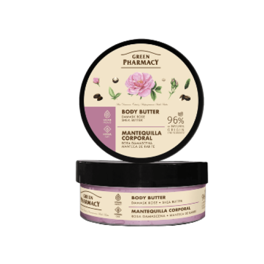 Green Pharmacy Body butter, damask rose and shea butter, 200ml