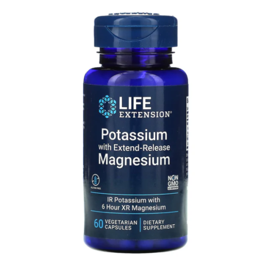 Life Extension Potassium With Extend-release Magnesium, 60caps