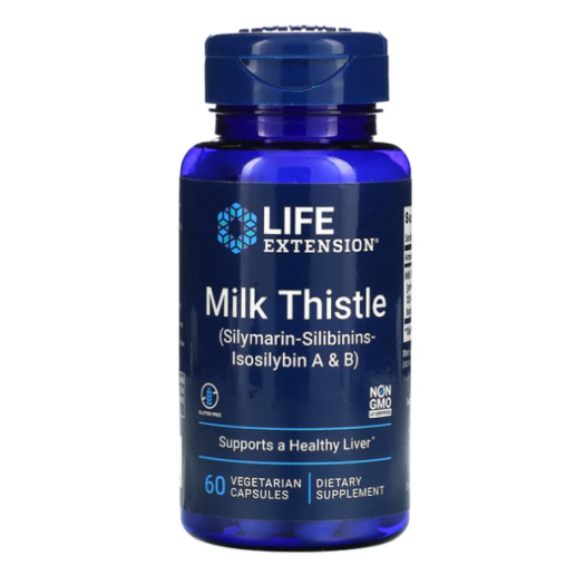 Life Extension Milk Thistle (silymarin-silibinins-isosilybin A-B), 60caps