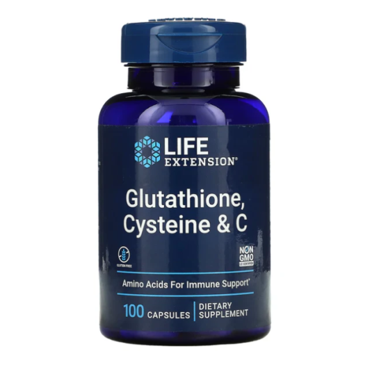 Life Extension Glutathione Cysteine & C, 100caps