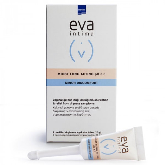 Eva Intima Moist Long Acting pH 3.0, 9applicators x 2,5gr