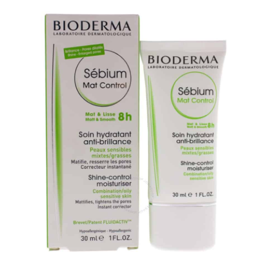 BIODERMA SEBIUM MAT CONTROL, SHINE CONTROL- MOISTURIZING GEL CREAM FOR OILY/ COMBINATION SENSITIVE SKIN 30ML