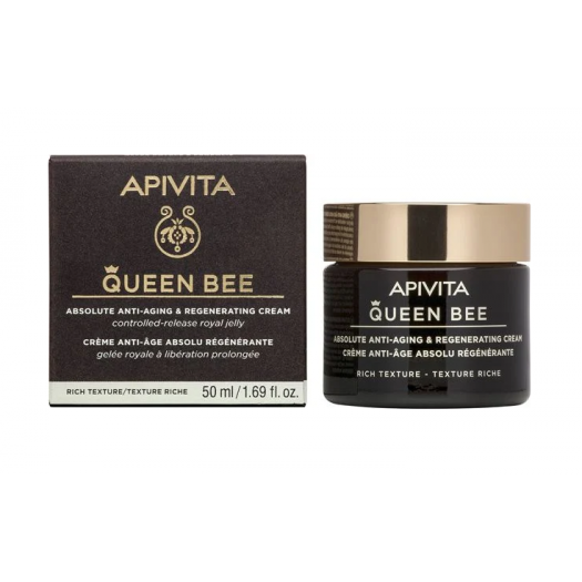 Apivita Queen Bee Absolute Anti-Aging & Regenerating Rich Texture New Cream 50ml