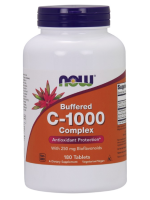 NOW Vitamin C-1000 Complex - Buffered with 250mg Bioflavonoids, 180 Tablets