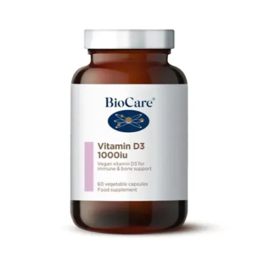 Biocare Vitamin D3 1000iu, 60 Capsules