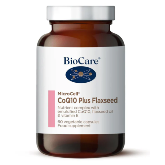 Biocare Microcell Coq10 Plus Linseed Oil, 60pcs