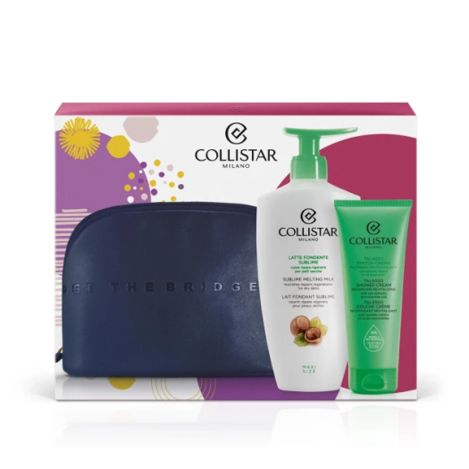 Collistar Sublime Melting Milk 400ml + Shower Cream 100ml Dark Blue The Bridge Bag