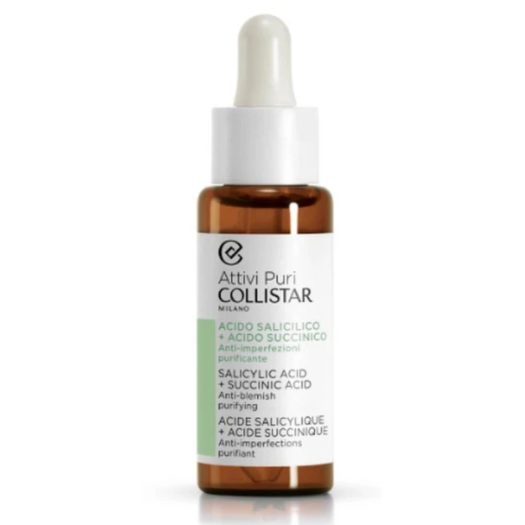 COLLISTAR PURE ACTIVE SALICYLIC ACID + SUCCINIC ACID ANTI-BLEMISH PURIFYING DROPS 30ML