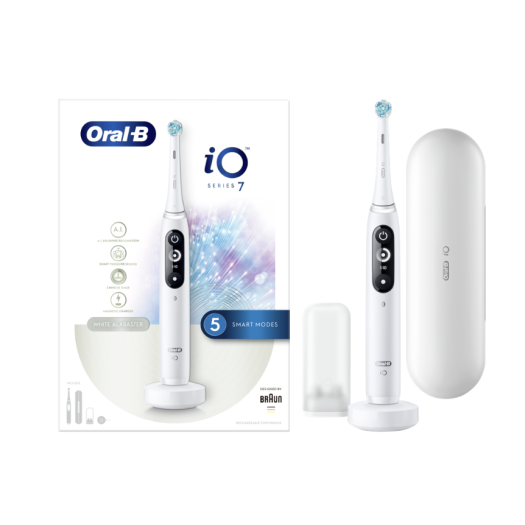 Oral-B iO Series 7 Magnetic White Alabaster Electric Toothbrush, 1pc