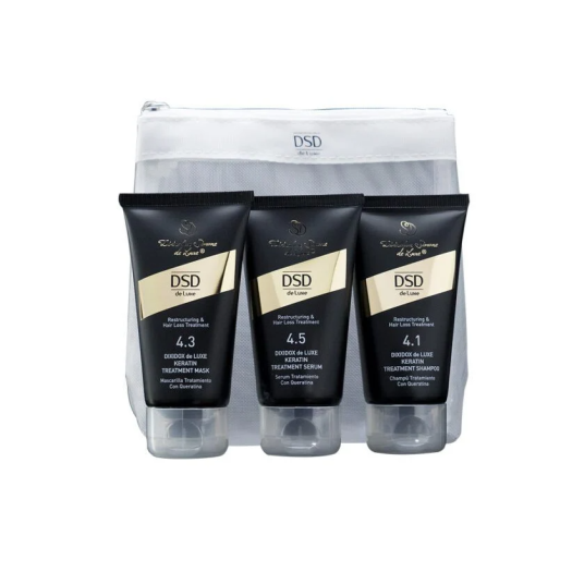 DSD De Luxe Travel Set 4.1 Keratinn Treatment Shampoo 50ml & 4.3 Keratinn Treatment Mask 50ml & 4.5 Keratin Treatment Serum 50ml