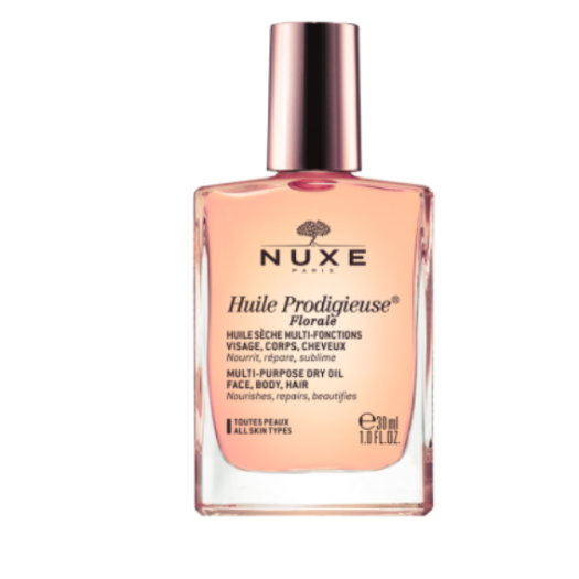 NUXE Huile Prodigieuse Florale - Organic All-in-One Oil for Body, Face & Hair. Radiant Looking Glow and Skin Hydration