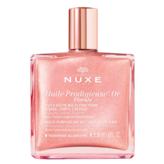 Nuxe Huile Prodigieuse Or Florale Multi-Purpose Dry Oil for Face, Body & Hair, 50ml