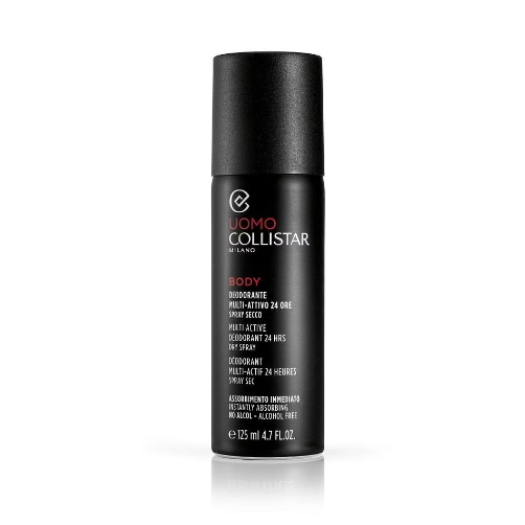 COLLISTAR men Uomo Multi-active 24h Deodorant Dry Spray, 125ml