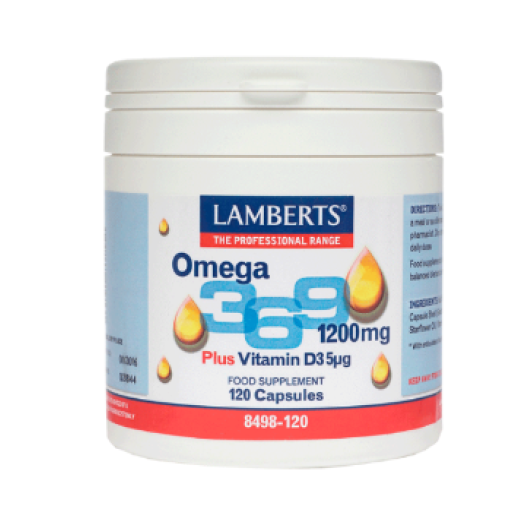 Lamberts Omega 3 6 9 1200mg, 120 capsules