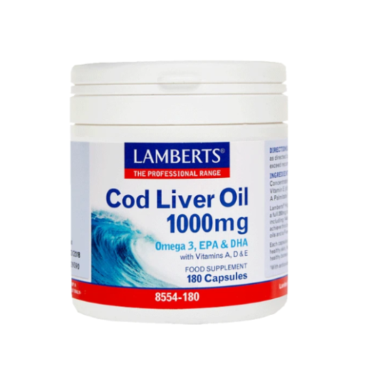 Lamberts Cod Liver Oil 1000mg, 180pcs