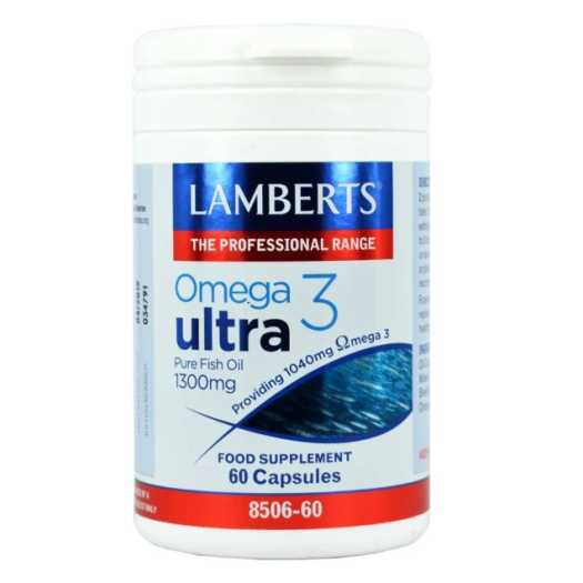 Lamberts Omega 3 Ultra x 60 Capsule - Pure Fish Oil 1300mg