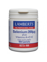 Lamberts Selenium 200mcg Plus Vit A C E, 100 tablets