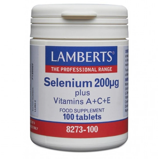 Lamberts Selenium 200mcg Plus Vit A C E, 100 tablets