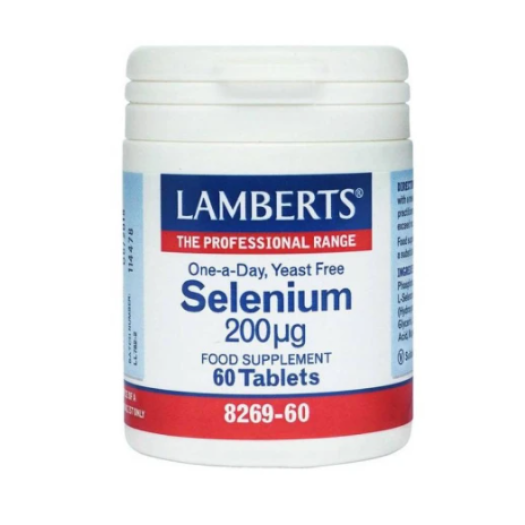 Lamberts Selenium 200mg x 60 Tablets - Powerful Antioxidant Against Oxidative Stress