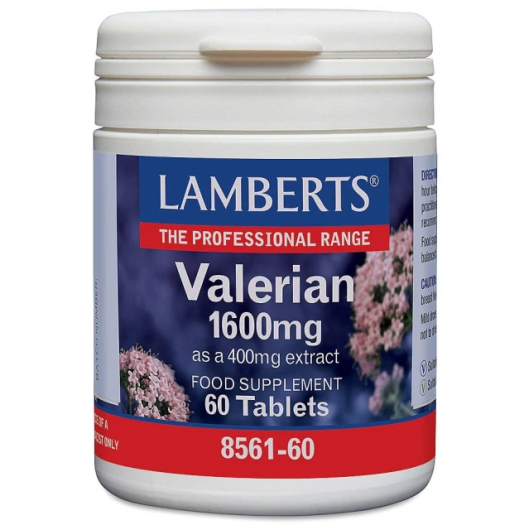 Lamberts Valerian 1600mg (as 400mg Extract) x 60 Tablets