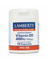 Lamberts Vitamin D3 4000IU x 120 Capsules - Supports Health Of Teeth, Bones And Immune System