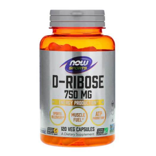 Now D - Ribose 750mg, 120 Capsules