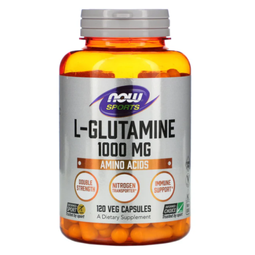 Now L-GLUTAMINE 1000mg NEW, 120 Capsules