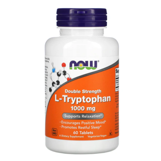 Now L - Tryptophan 1000mg, 60 Tablets