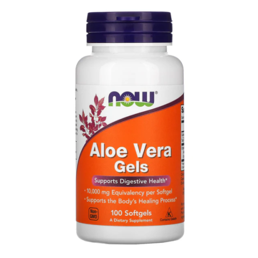 Now ALOE VERA 10,000 GELS, 100 Softgels