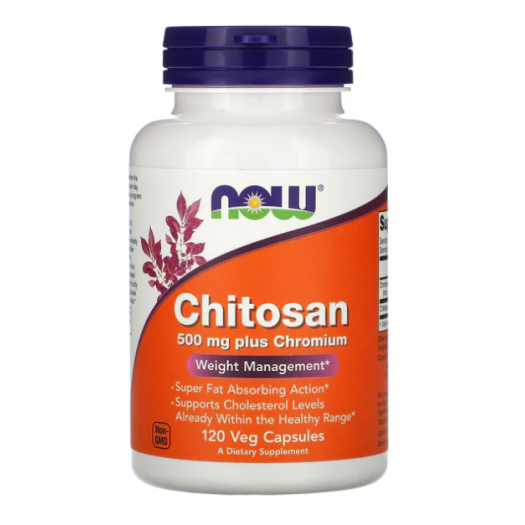 Now CHITOSAN PLUS 500mg NEW, 120 Capsules