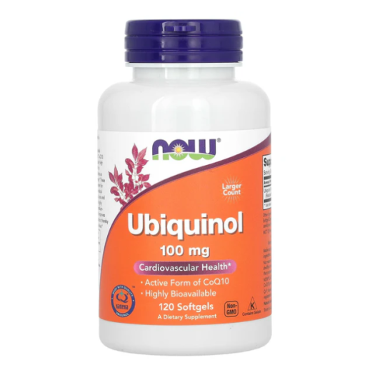 Now Ubiquinol 100mg, 120 Softgels