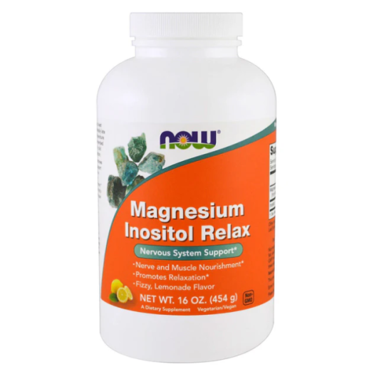 Now Magnesium Inositol Relax lemon, 454g Powder