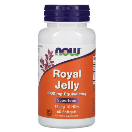 Now ROYAL JELLY 1000mg, 60 Softgels