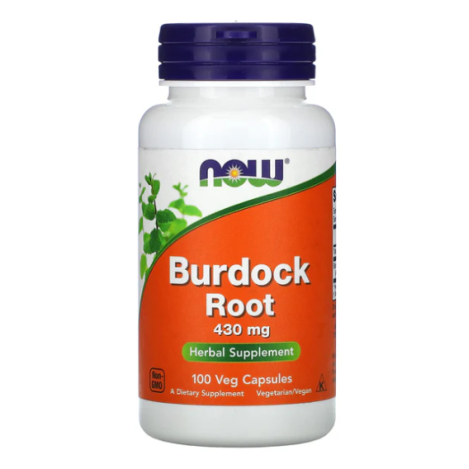 Now Foods, Burdock Root 430mg, 100 Vegetarian Capsules