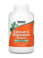 Now Calcium & Magnesium With D3 & Zinc, 240 Softgels