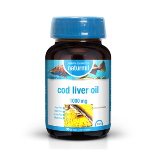 Naturmil Cod Liver Oil ( Oleo De Figado Babalhau) 400mg, 90 caps